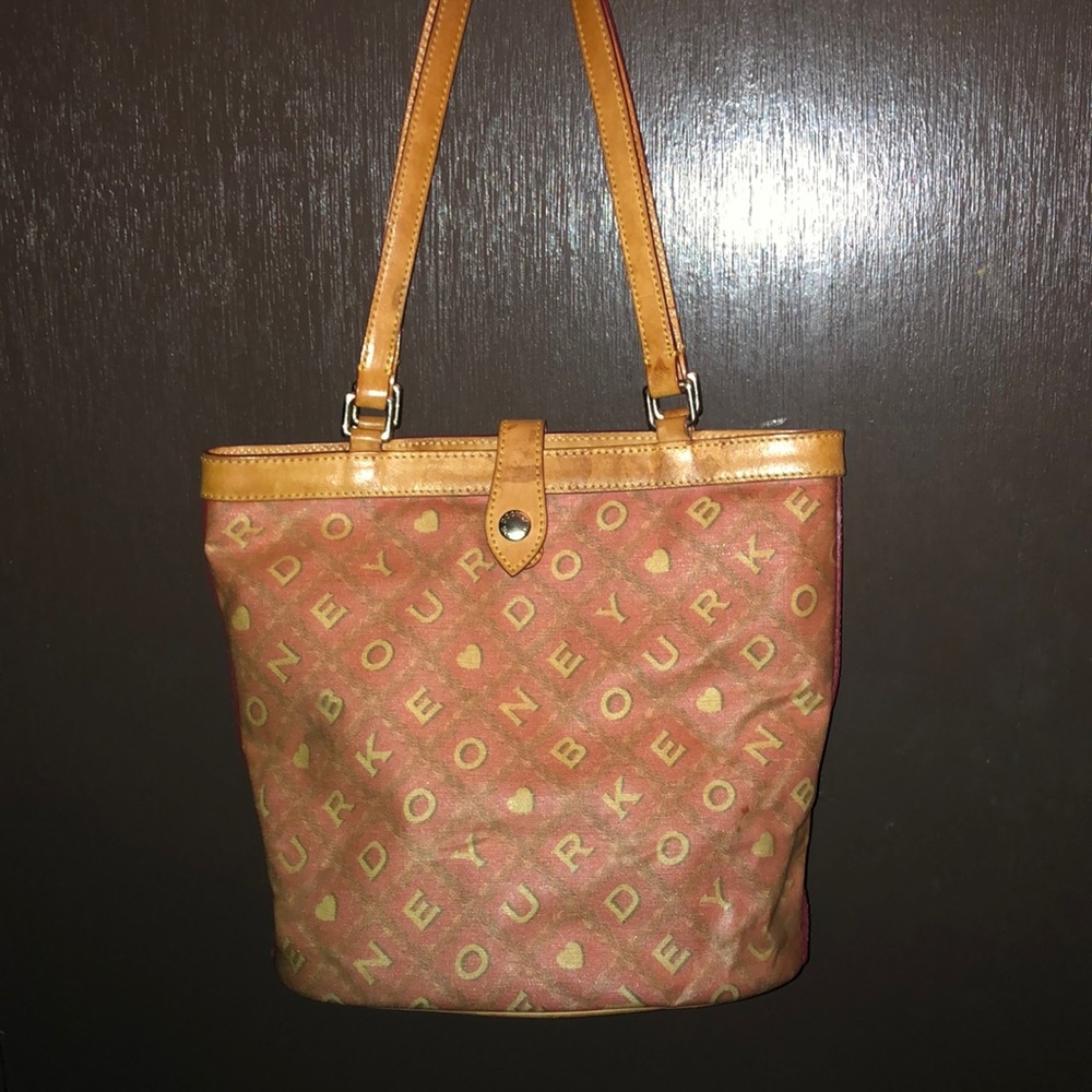 DONNEY & BOURKE CANVAS/ LEATHER BAG